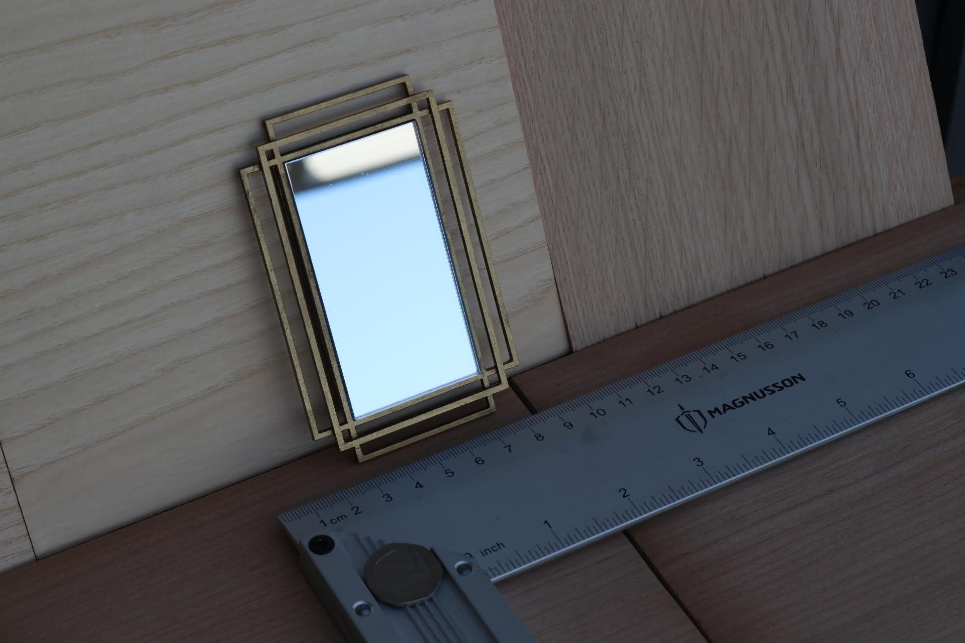 1/6th 1:6 doll house art deco overlapping rectangles