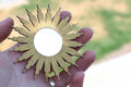 Art Deco Sunburst Dollhouse Mirror: 1/12 Scale Miniature