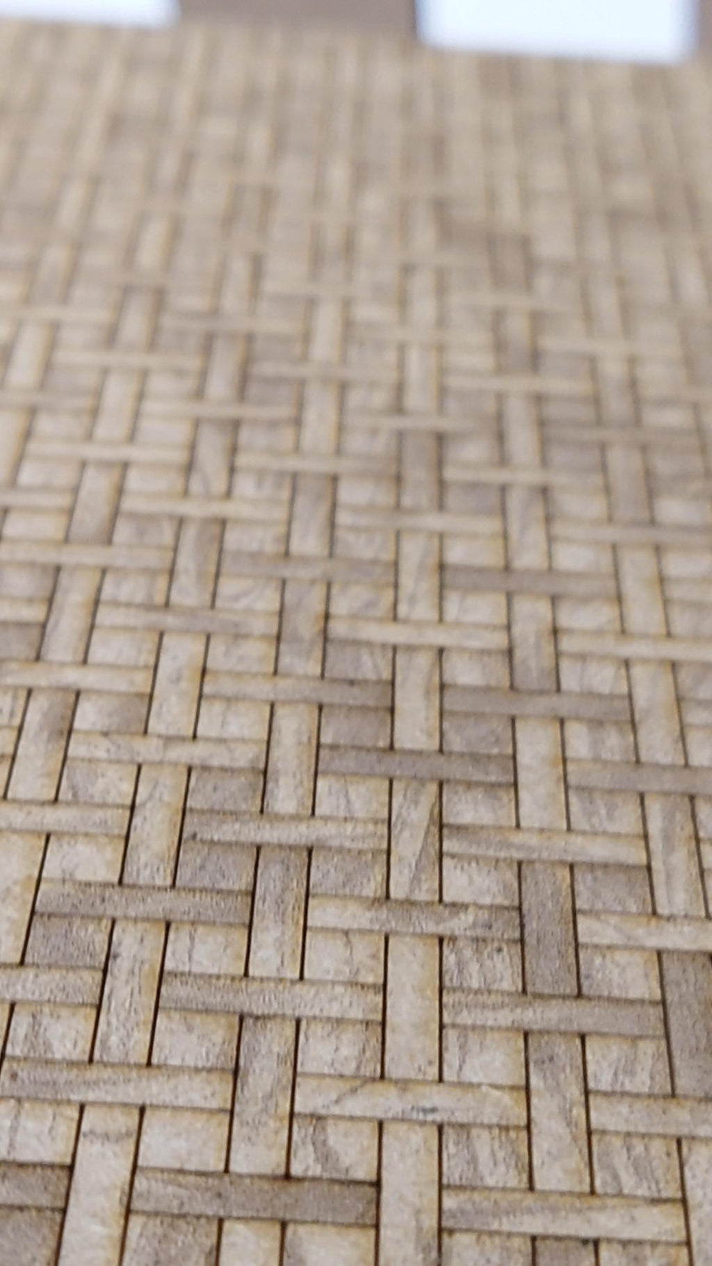 dolls house parquet wooden flooring basketweave custom sizes 1/24th scale