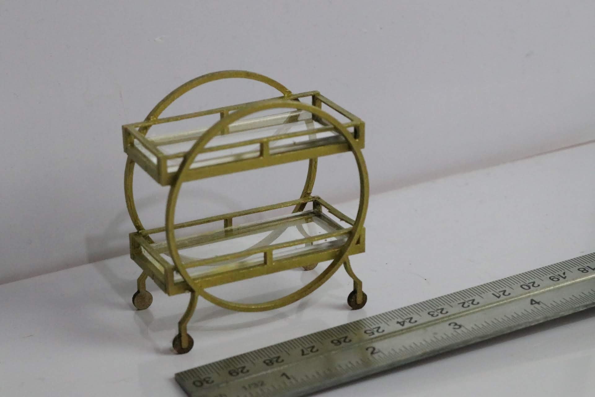 Dollhouse Art Deco Drinks Trolley Kit 1:12 Scale