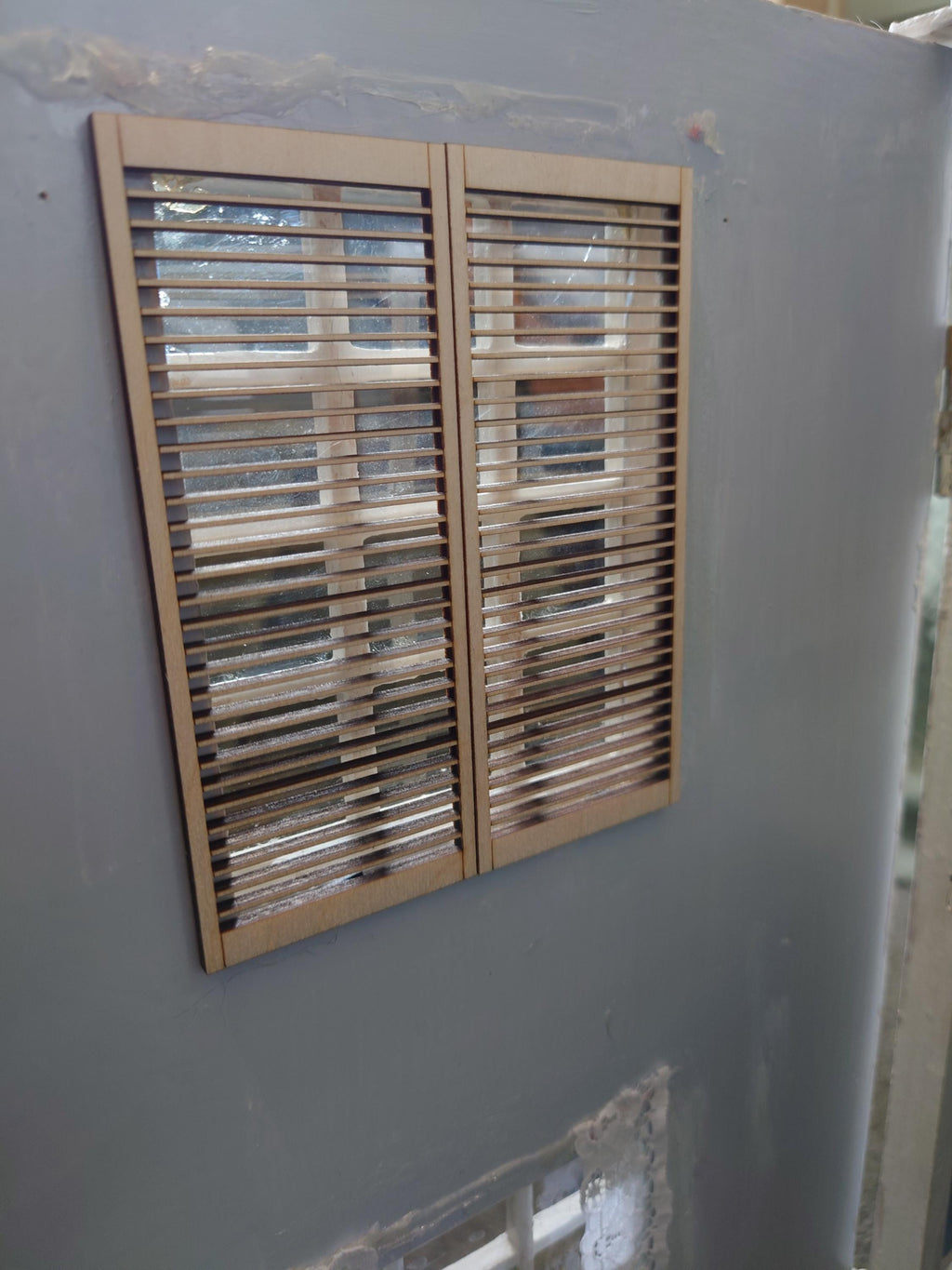 1/12th dollshouse window shutters shutterblinds - custom size