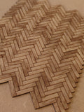 dolls house parquet wooden flooring herringbone tiles kit 1/12th scale