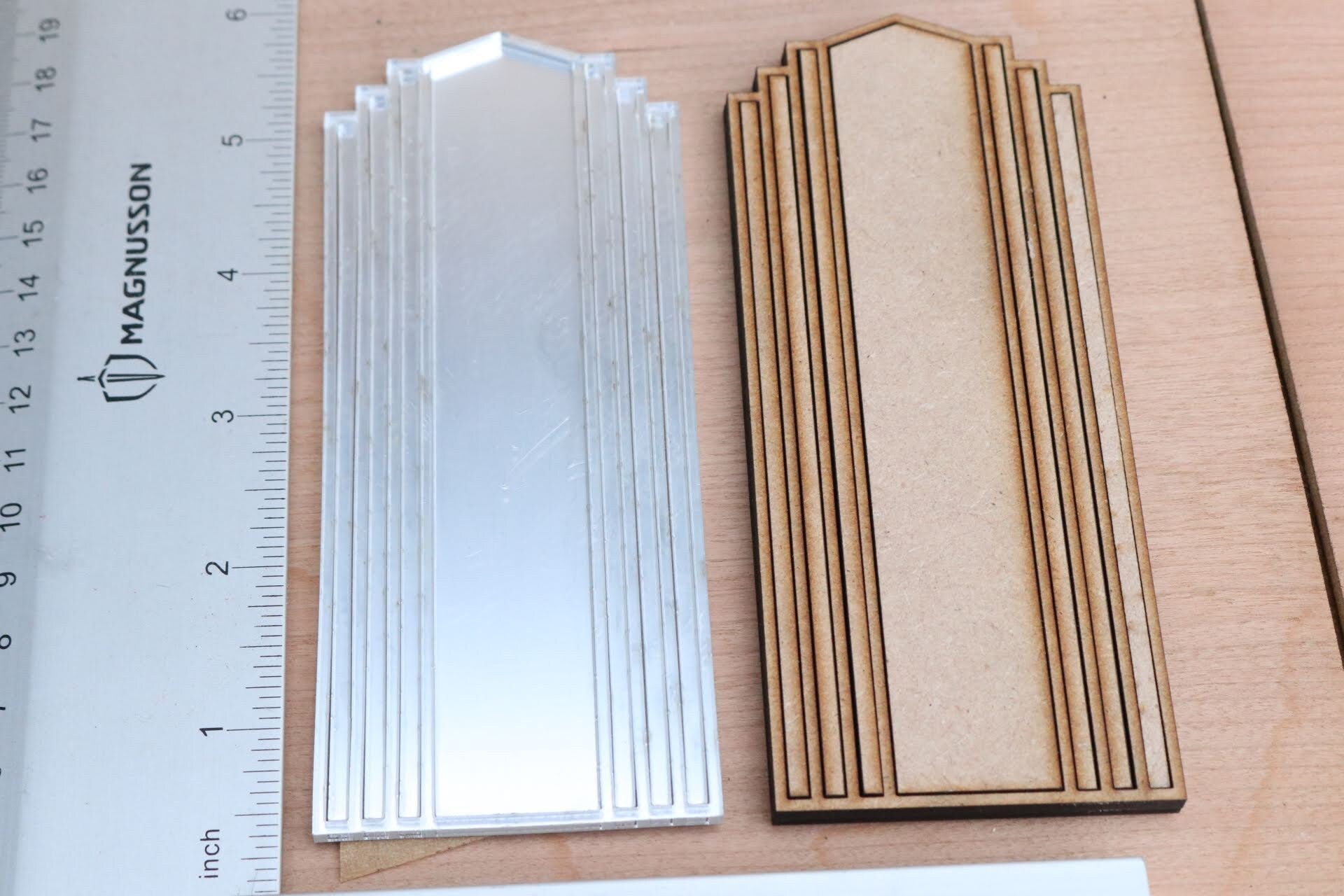 1/12 Scale Art Deco Dollhouse Mirror Kit (Unpainted)