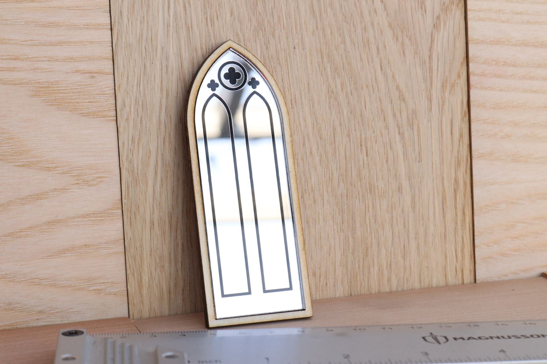 Dollhouse Gothic Arch Mirror: 1/12 Scale Miniature