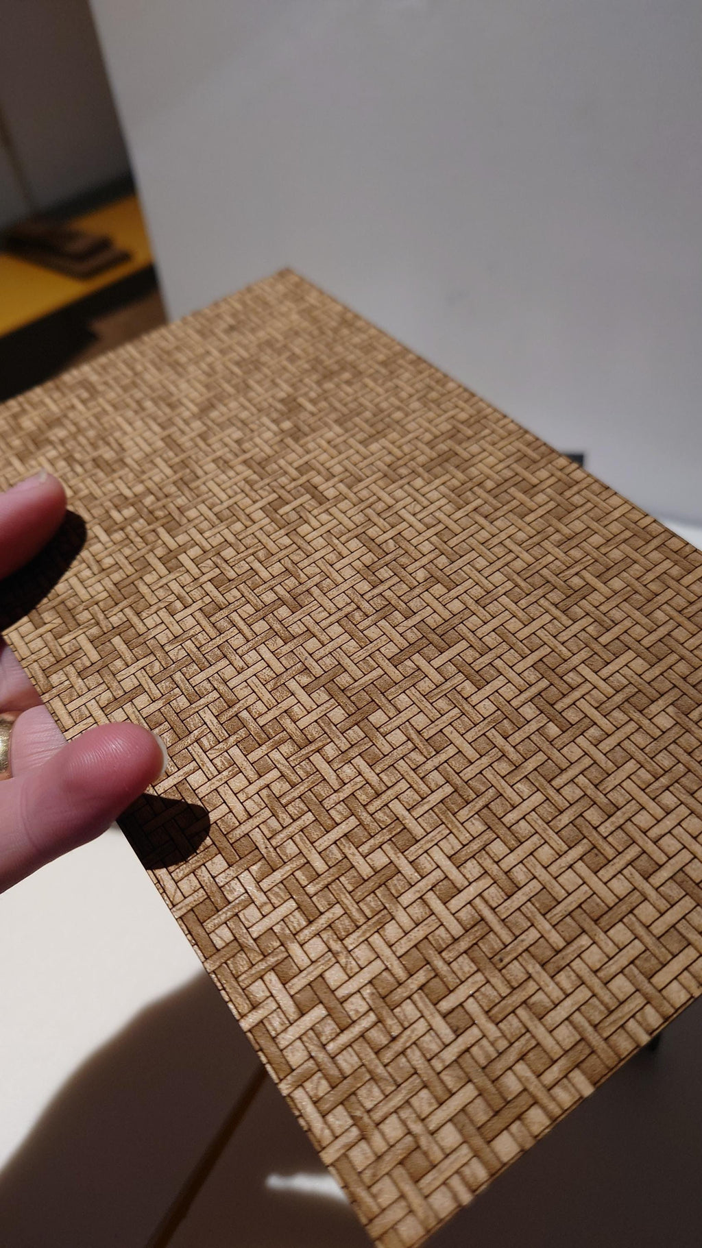 miniature flooring parquet basketweave custom sizes 1/35th scale