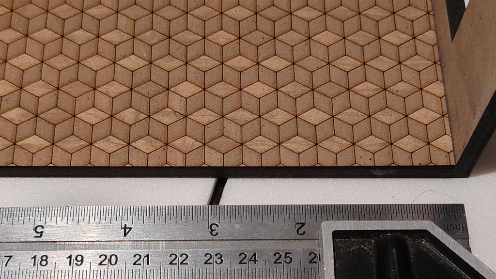 dolls house parquet wooden flooring cube custom sizes 1/24th scale