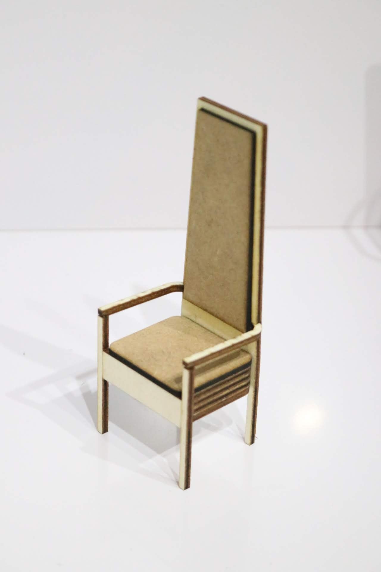 1/12 Scale Dollhouse Tall Armchair Kit