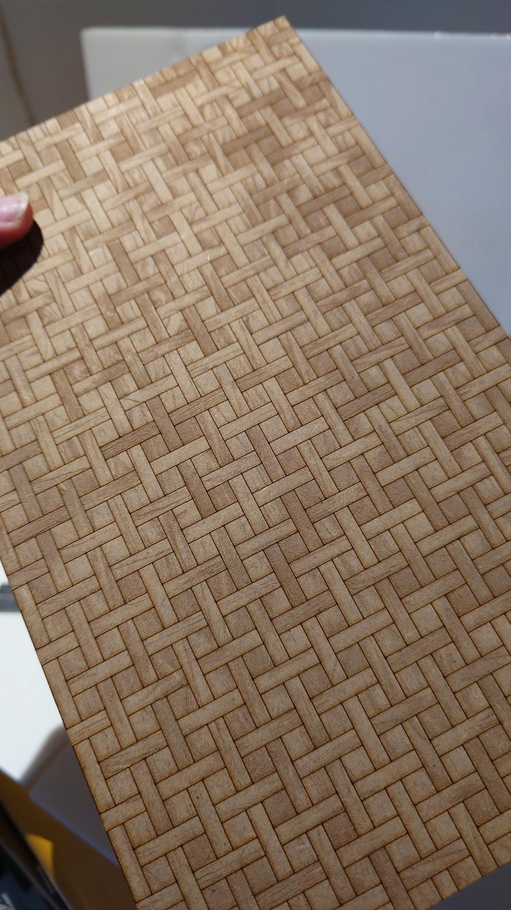dolls house parquet wooden flooring basketweave custom sizes 1/16th scale
