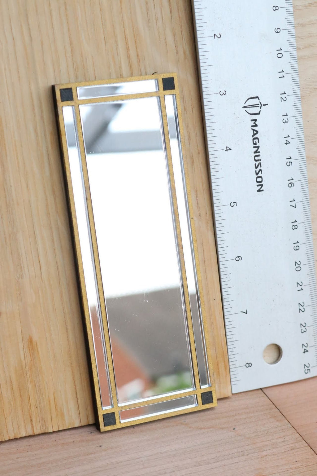 1/12 Scale Art Deco Dollhouse Mirror Kit (Unpainted)