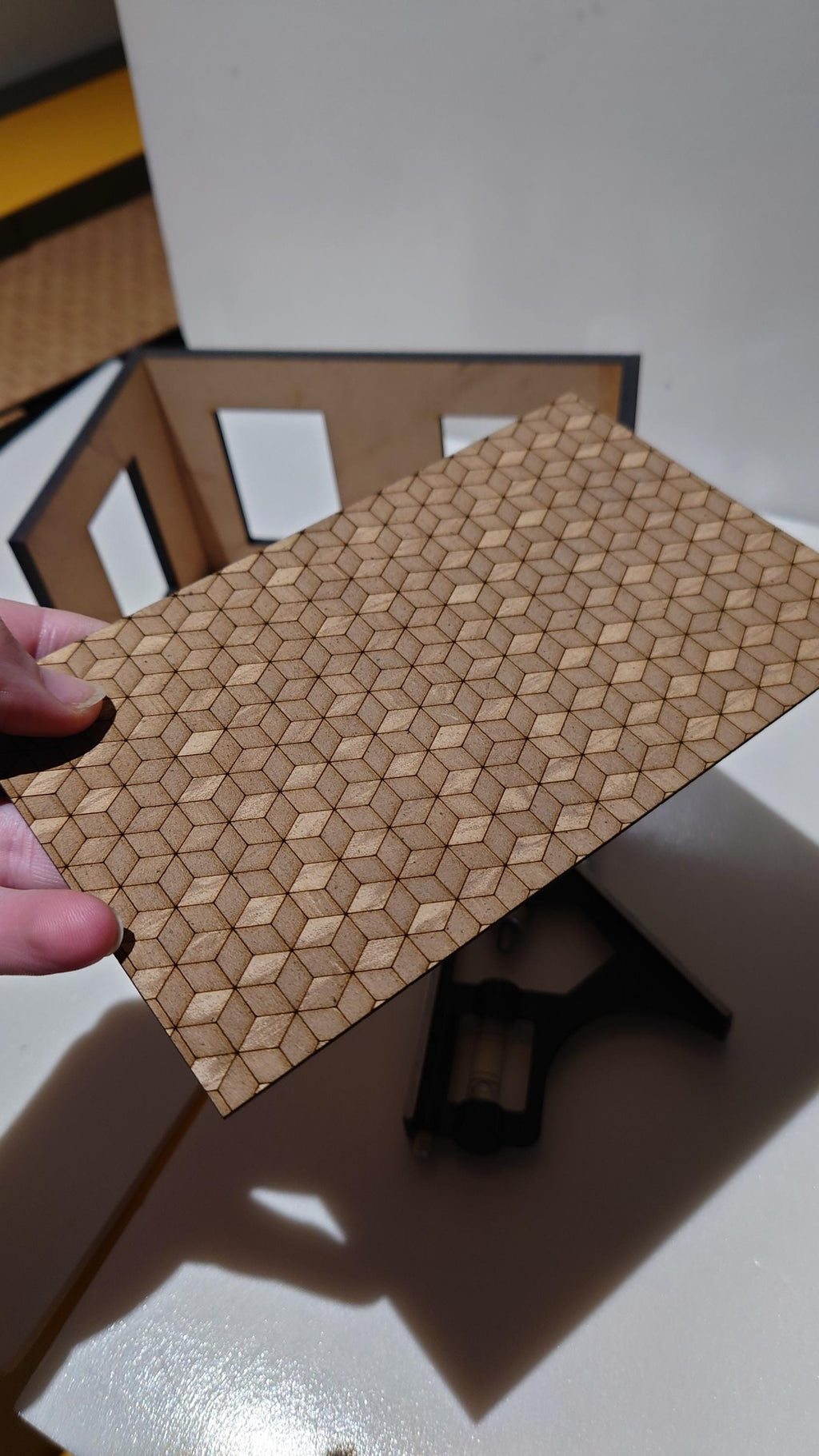 dolls house parquet wooden flooring cube custom sizes 1/24th scale