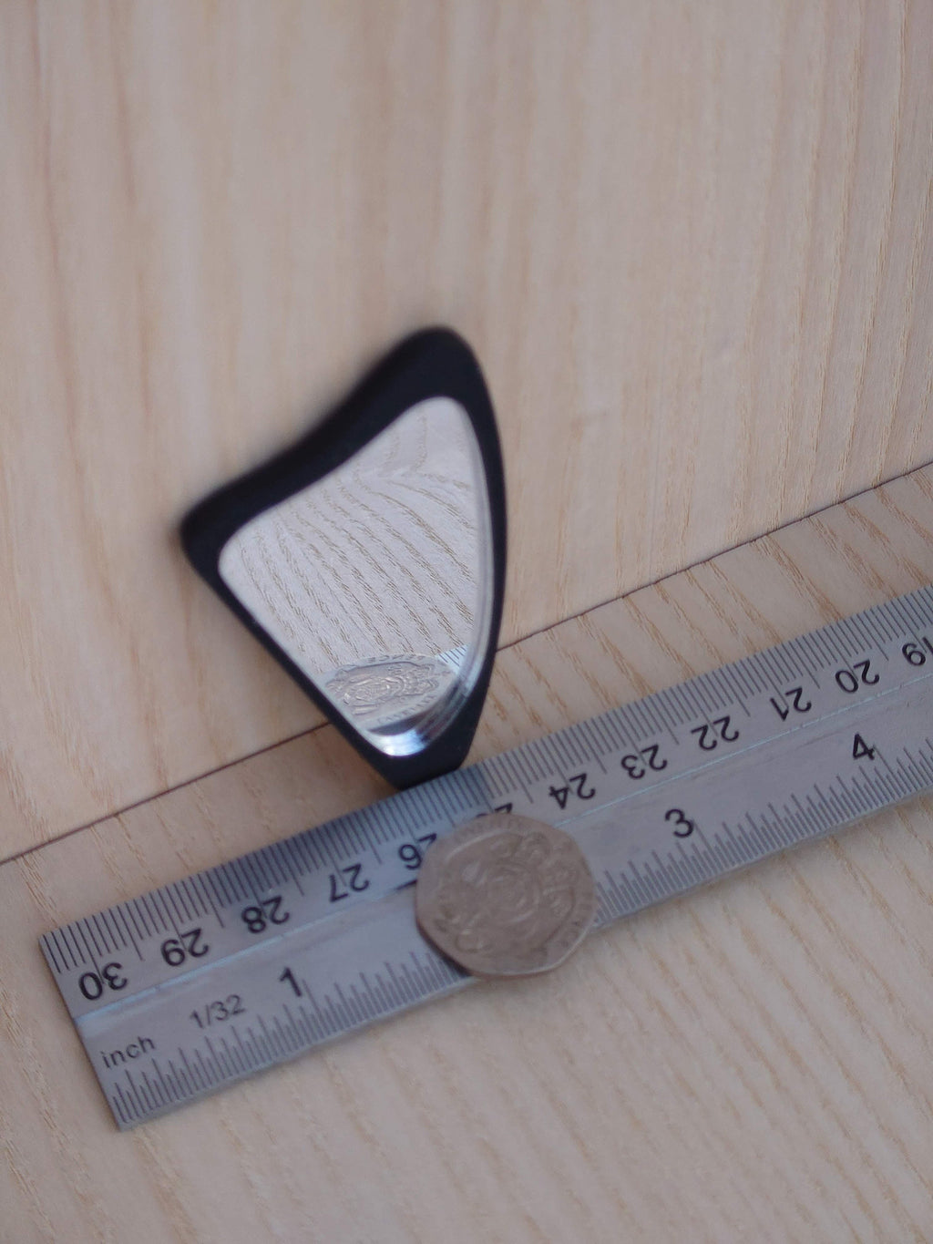 1/12 Dollhouse Art Deco Mirror: Asymmetrical Scandinavian Harp Style