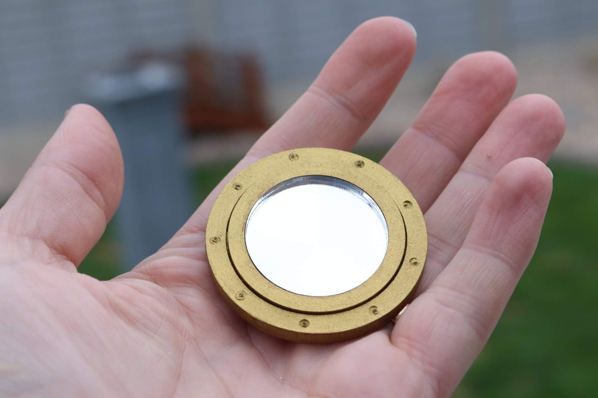 1:12 Dollhouse Nautical Porthole Mirror