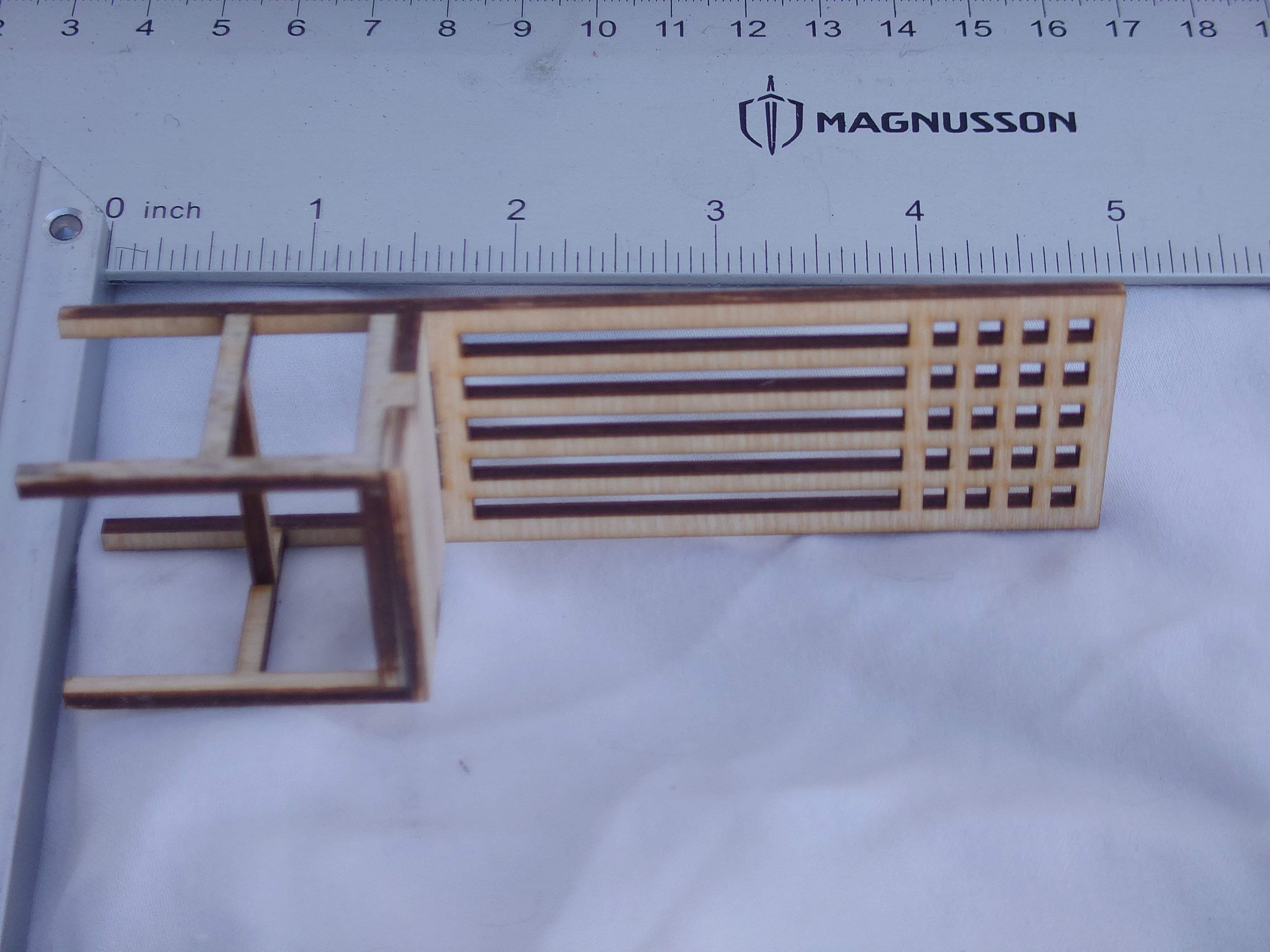 Dollhouse Mackintosh Chair Kit: 1/12 Scale Art Nouveau