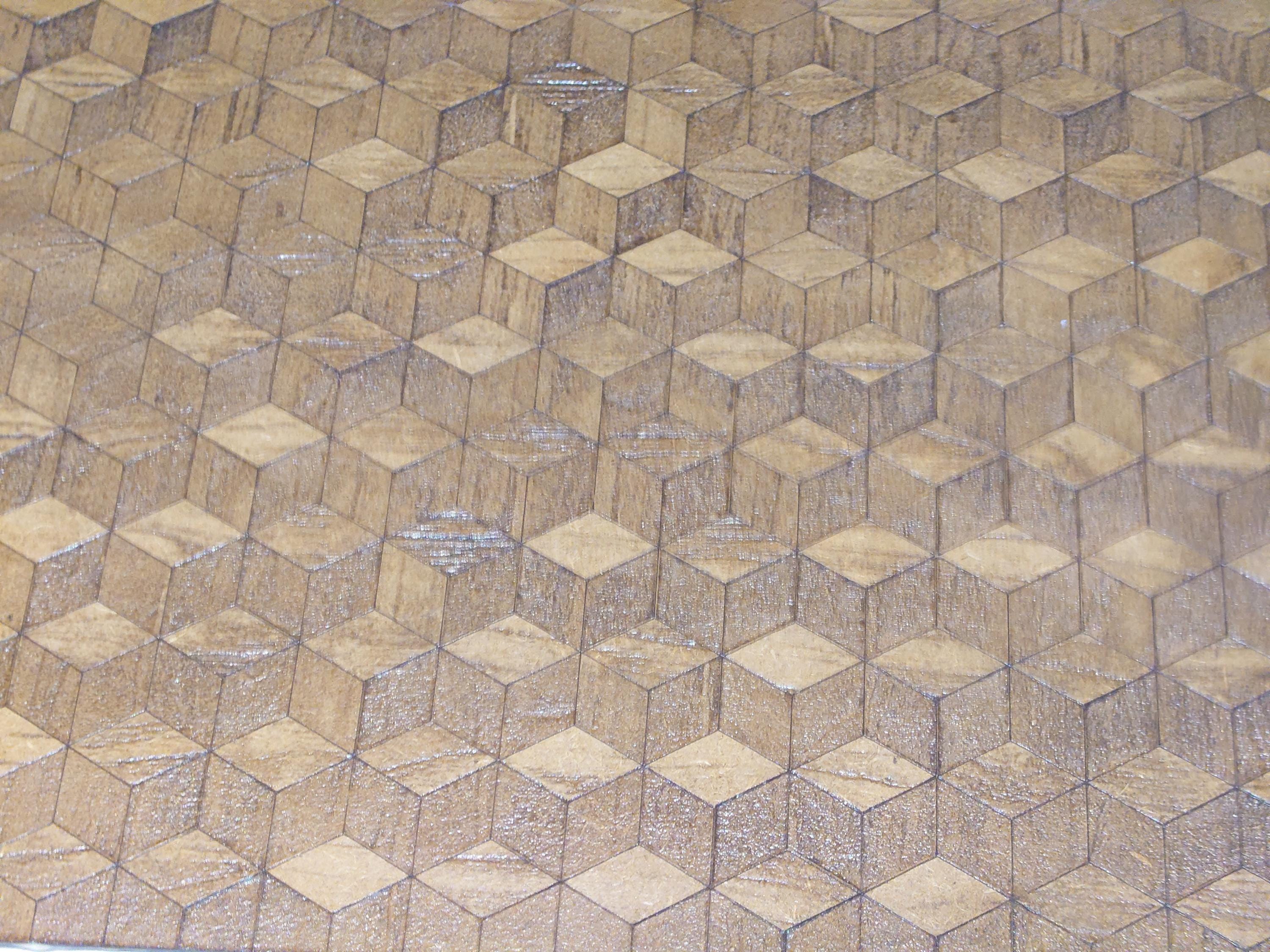 dolls house parquet wooden flooring cube custom sizes 1/12th scale
