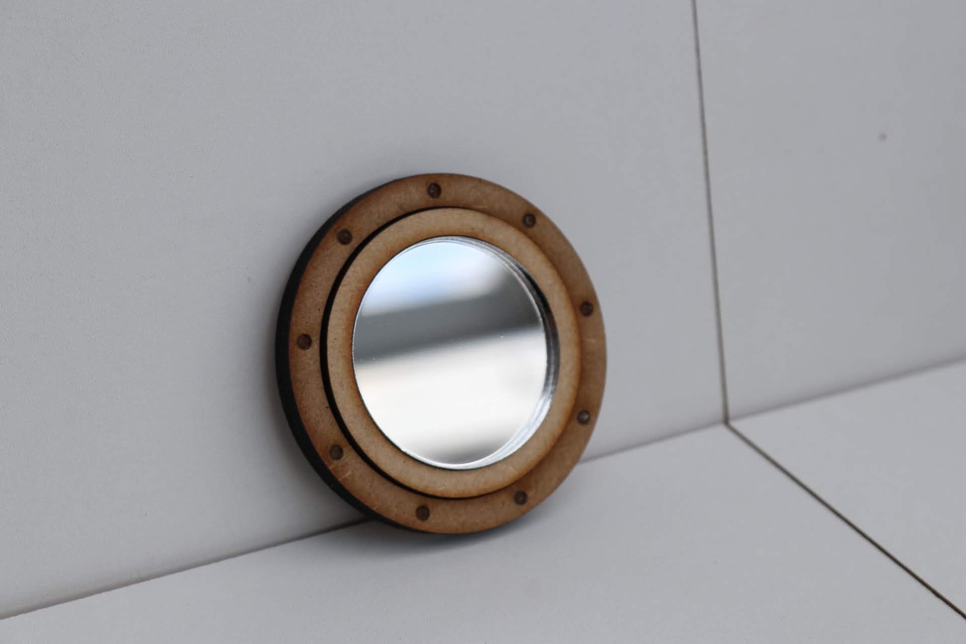 1:12 Dollhouse Nautical Porthole Mirror