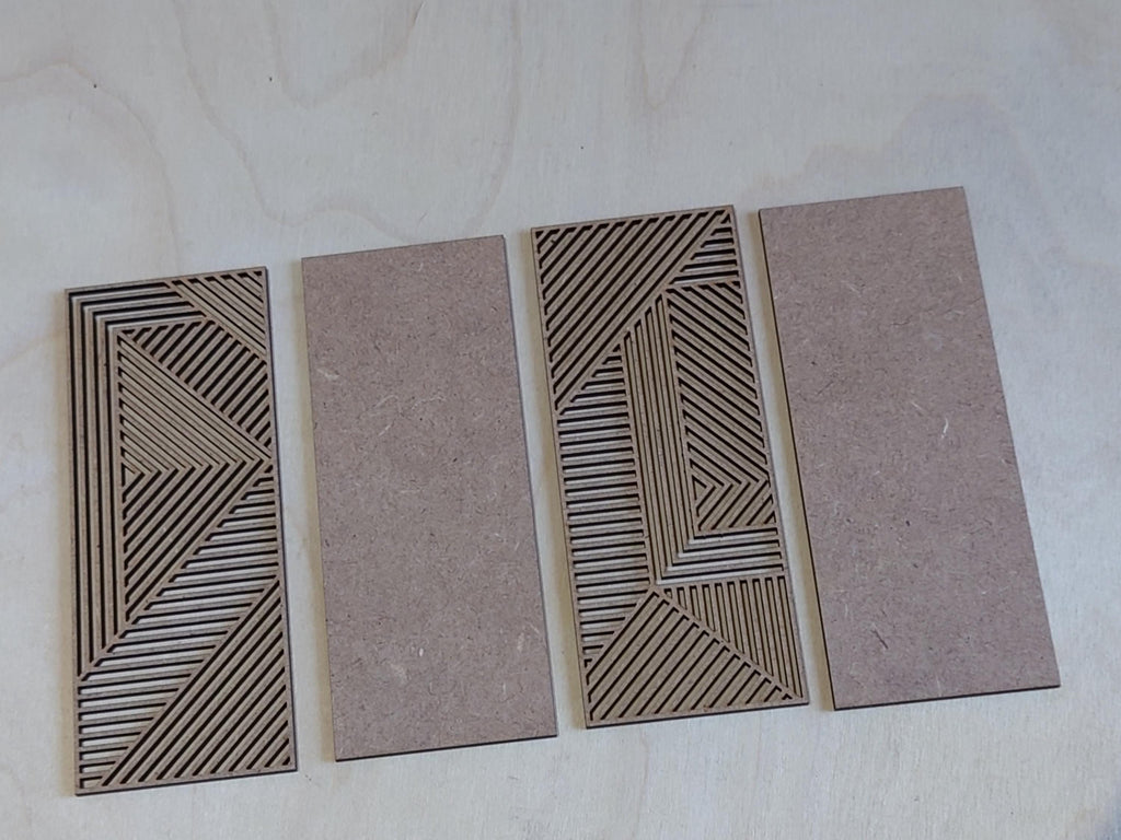 1/12 Scale Miniature Geometric Wall Art - Pack of Two