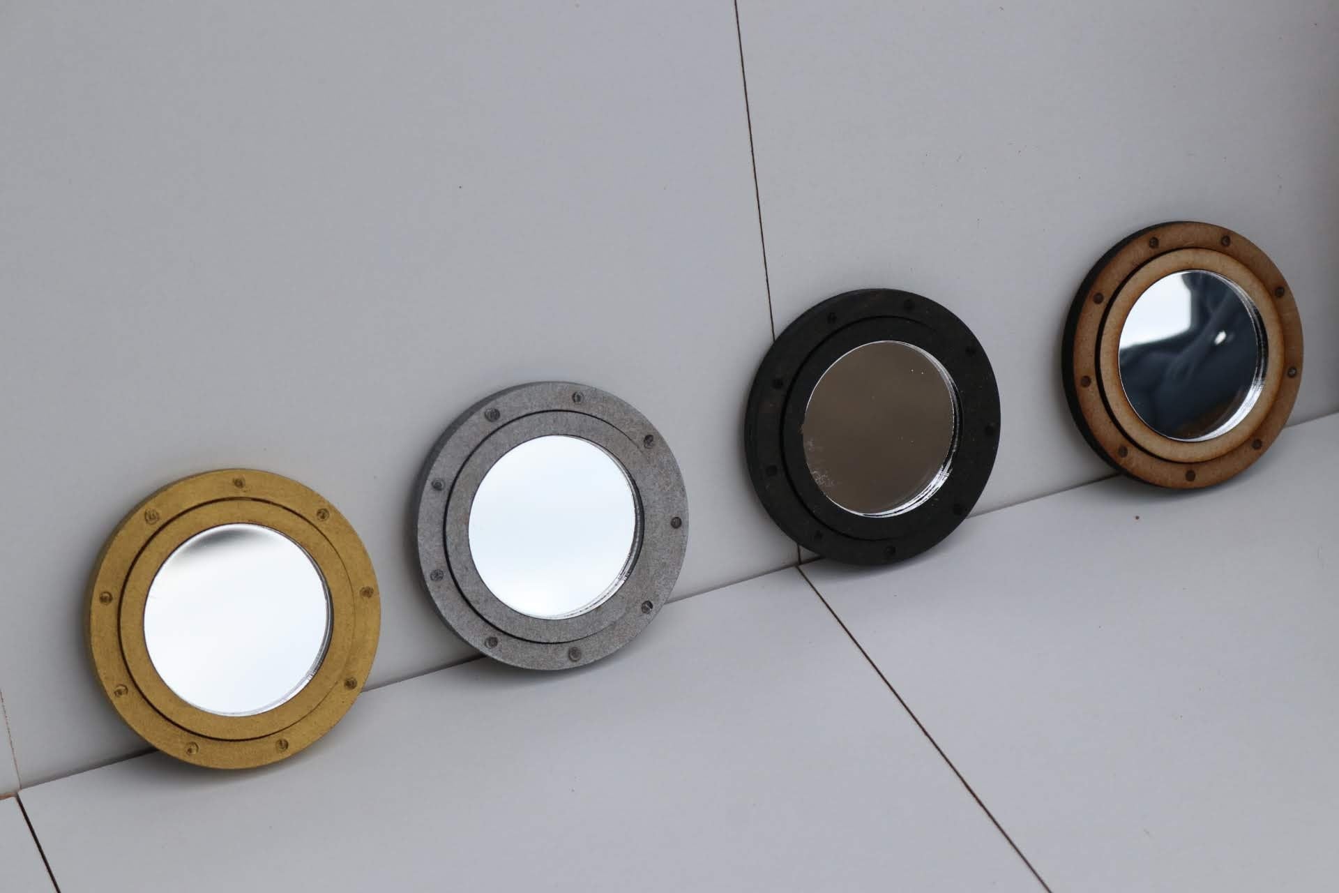 1:12 Dollhouse Nautical Porthole Mirror