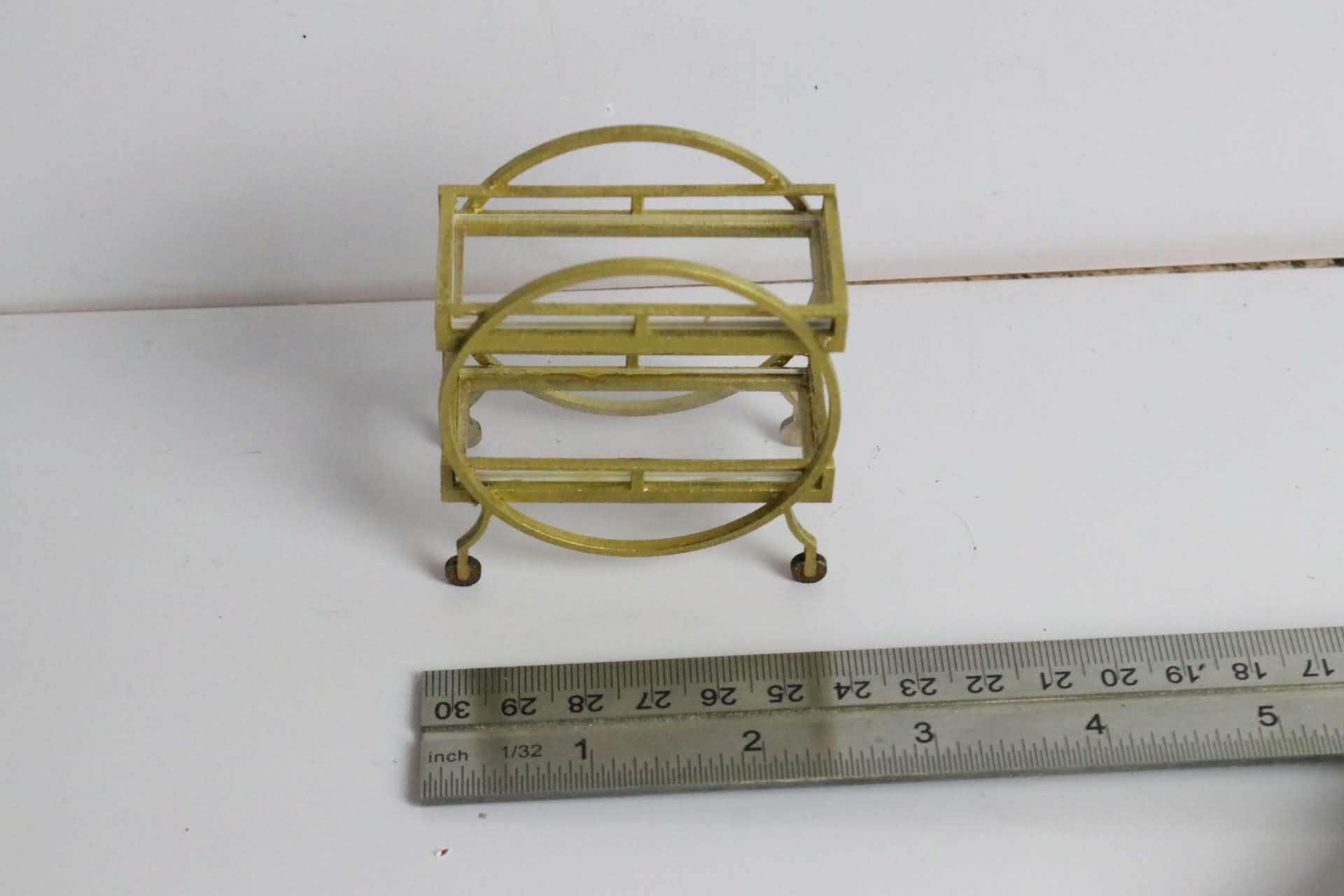Dollhouse Art Deco Drinks Trolley Kit 1:12 Scale