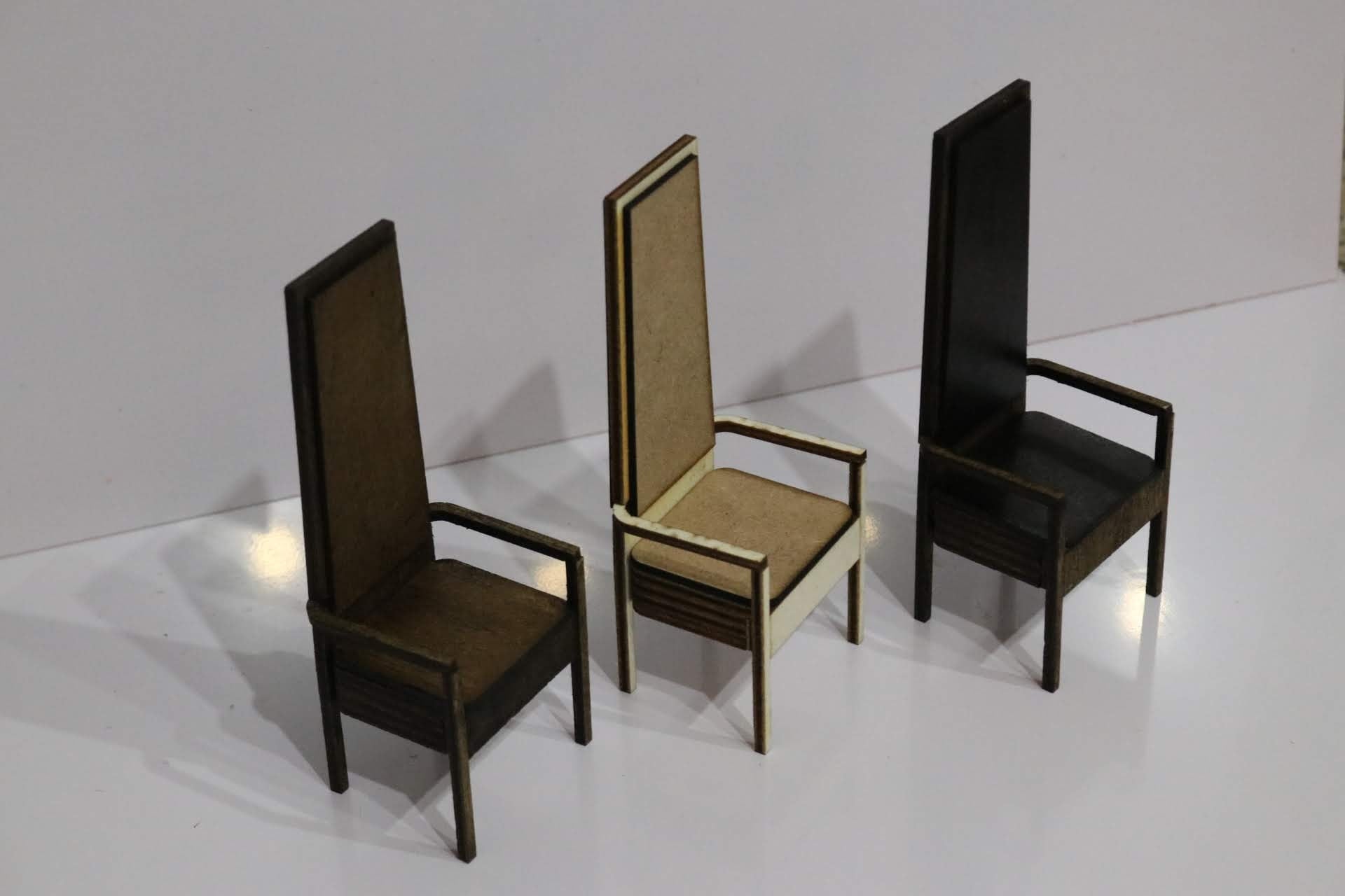 1/12 Scale Dollhouse Tall Armchair Kit