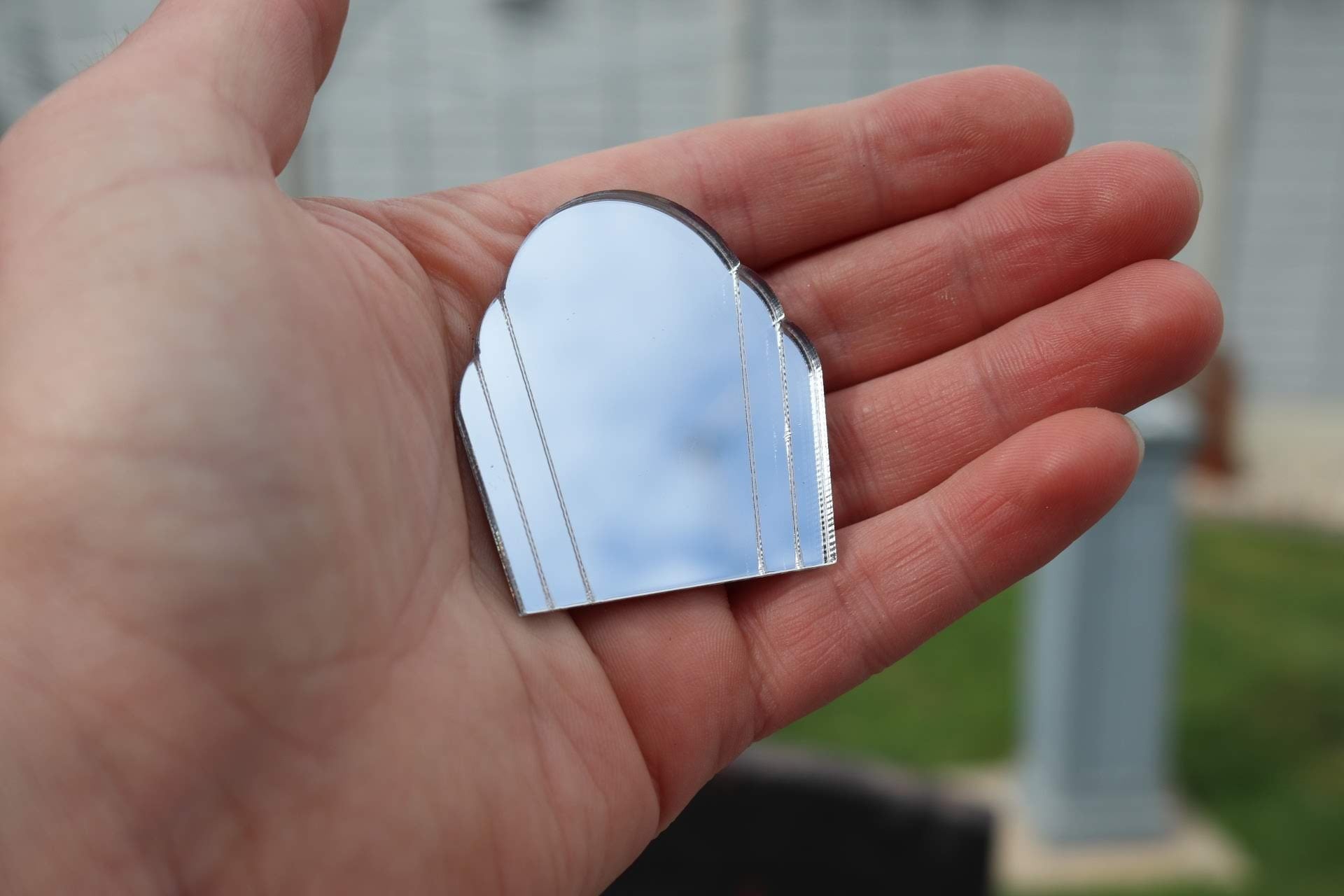 Art Deco Dollhouse Mirror: 1930s Italian Style, 1/12 Scale