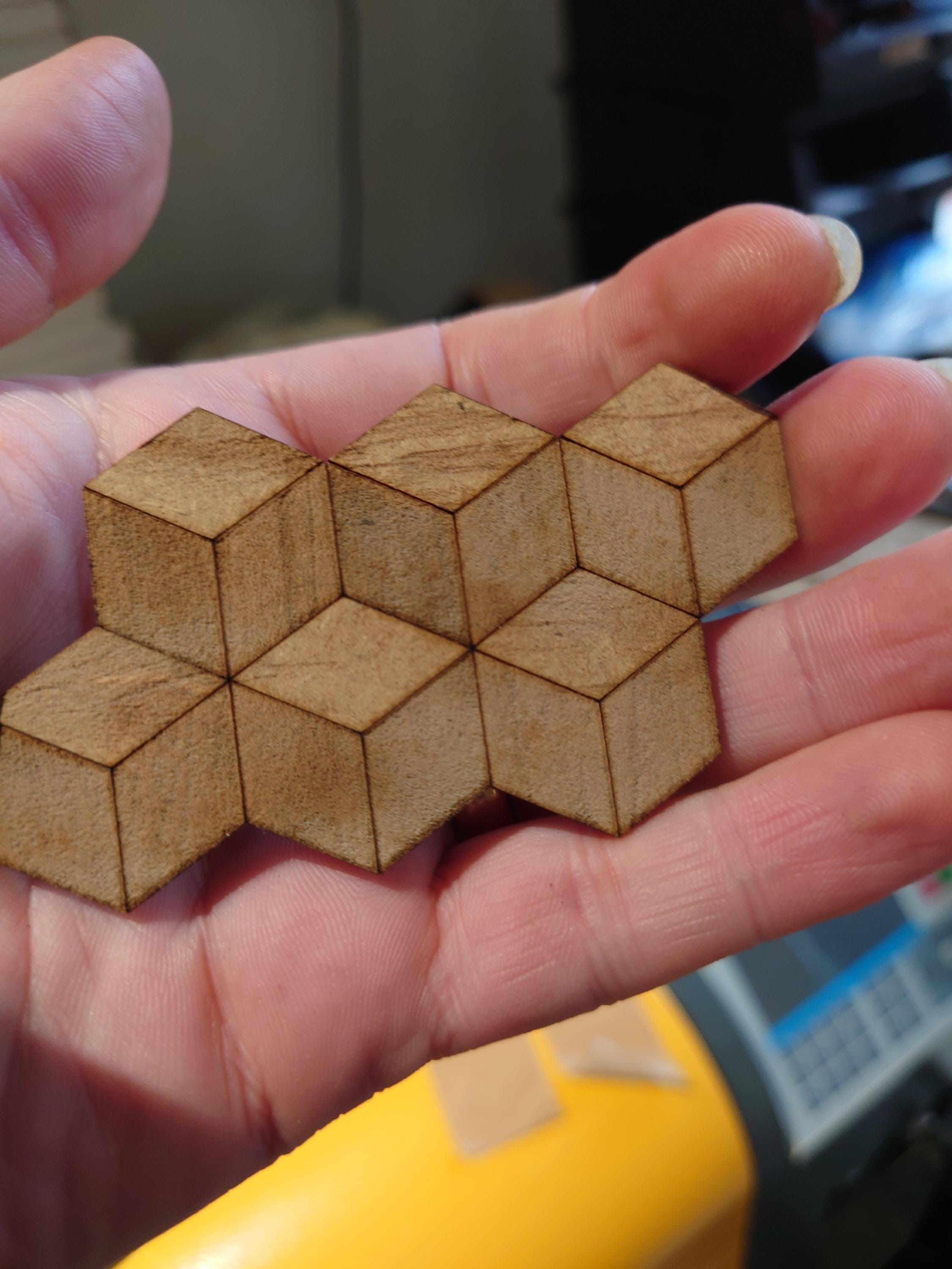 dolls house parquet wooden flooring cube tiles kit 1/12th scale