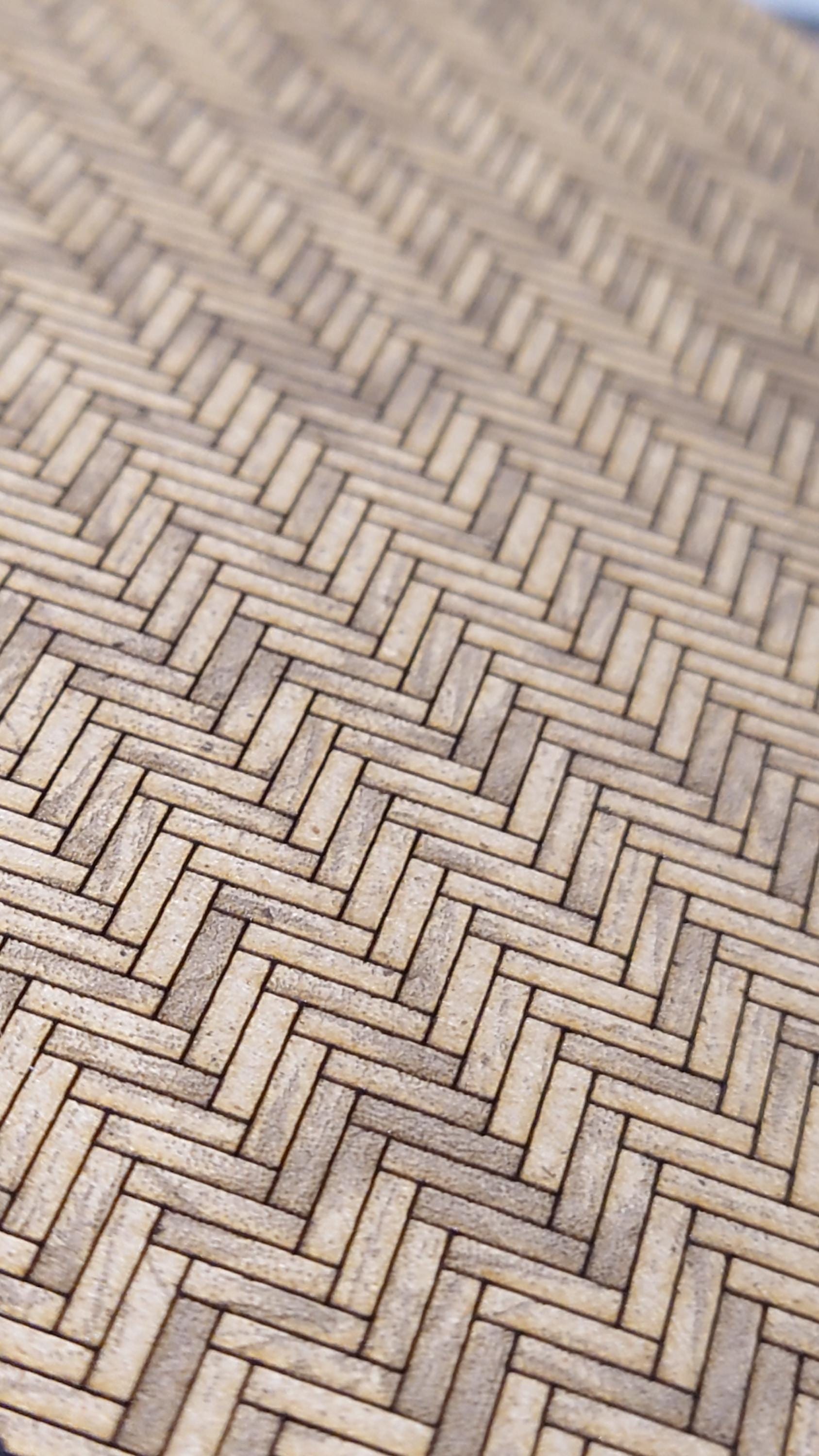 miniature flooring parquet herringbone custom sizes 1/35th scale