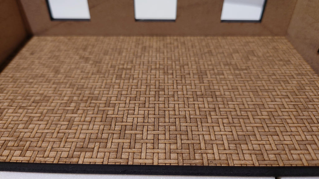 miniature flooring parquet basketweave custom sizes 1/35th scale