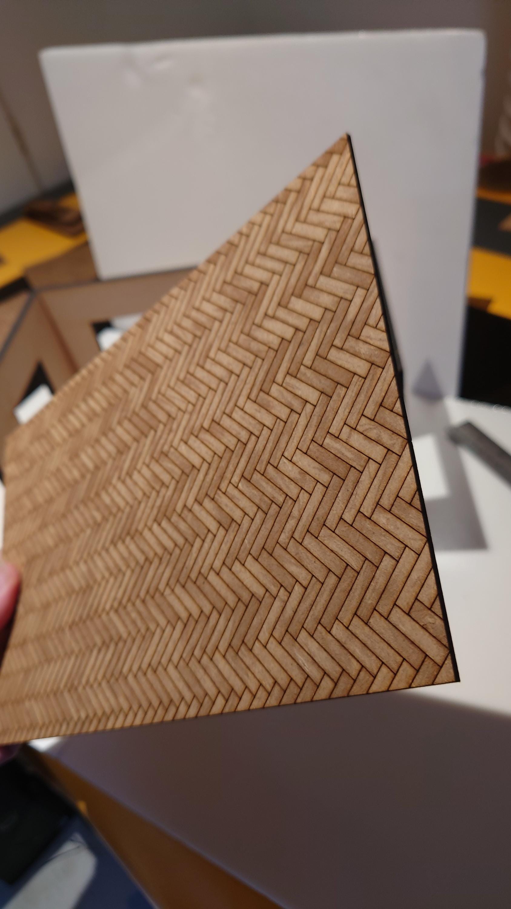 dolls house parquet wooden flooring herringbone custom sizes 1/16th scale