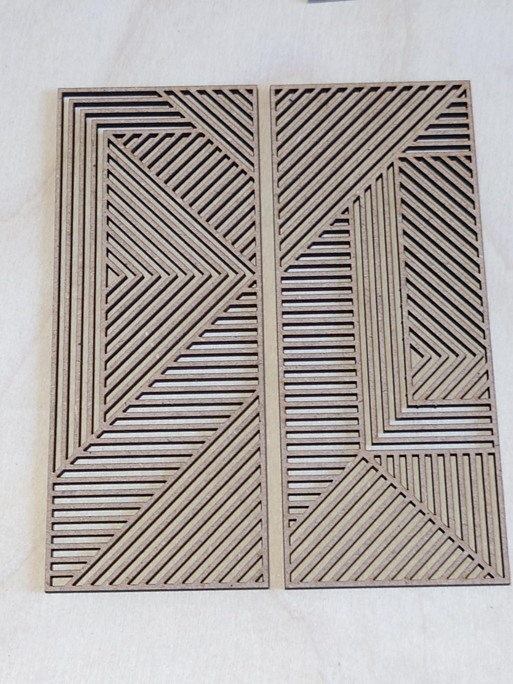 1/12 Scale Miniature Geometric Wall Art - Pack of Two