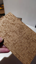dolls house parquet wooden flooring basketweave custom sizes 1/24th scale
