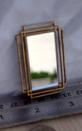 Art Deco Dollhouse Mirror, 1/12 Scale miniature