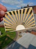 1/12 Dollhouse Sunburst Screen Panels: Miniature Garden Decor (Pack of Two)