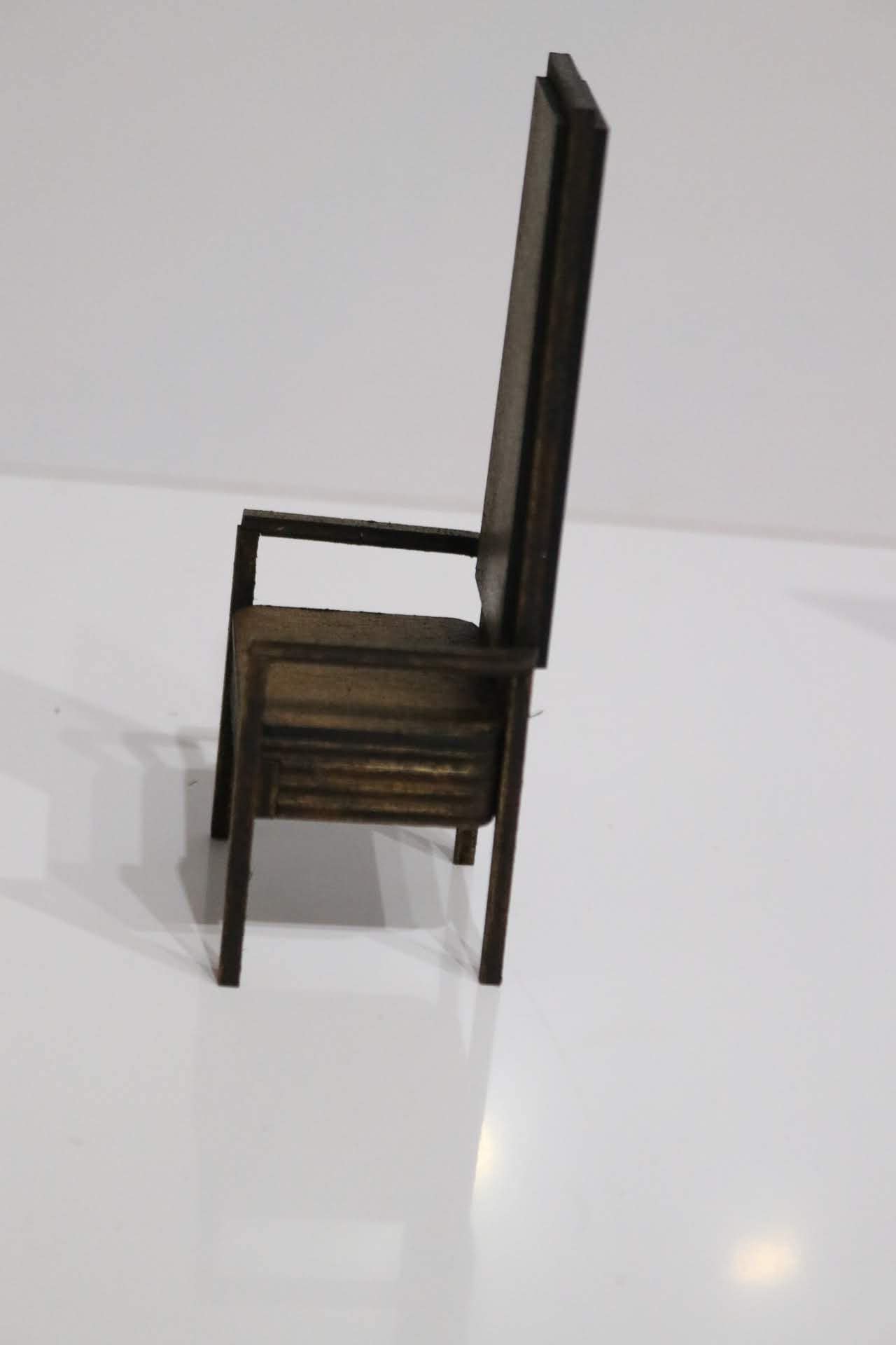 1/12 Scale Dollhouse Tall Armchair Kit
