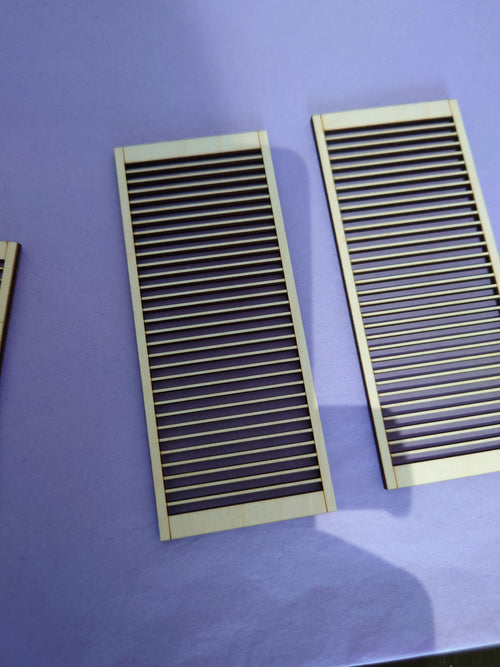 1/12th dollshouse window shutters shutterblinds - custom size