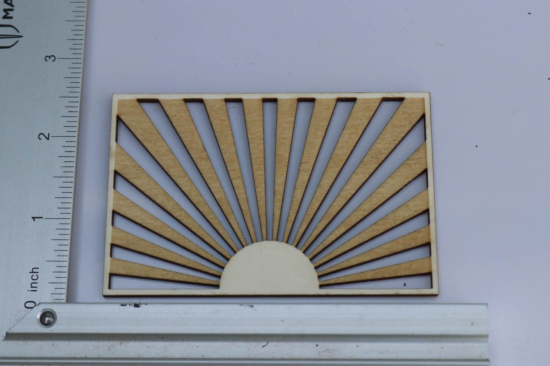 1/12 Dollhouse Sunburst Screen Panels: Miniature Garden Decor (Pack of Two)