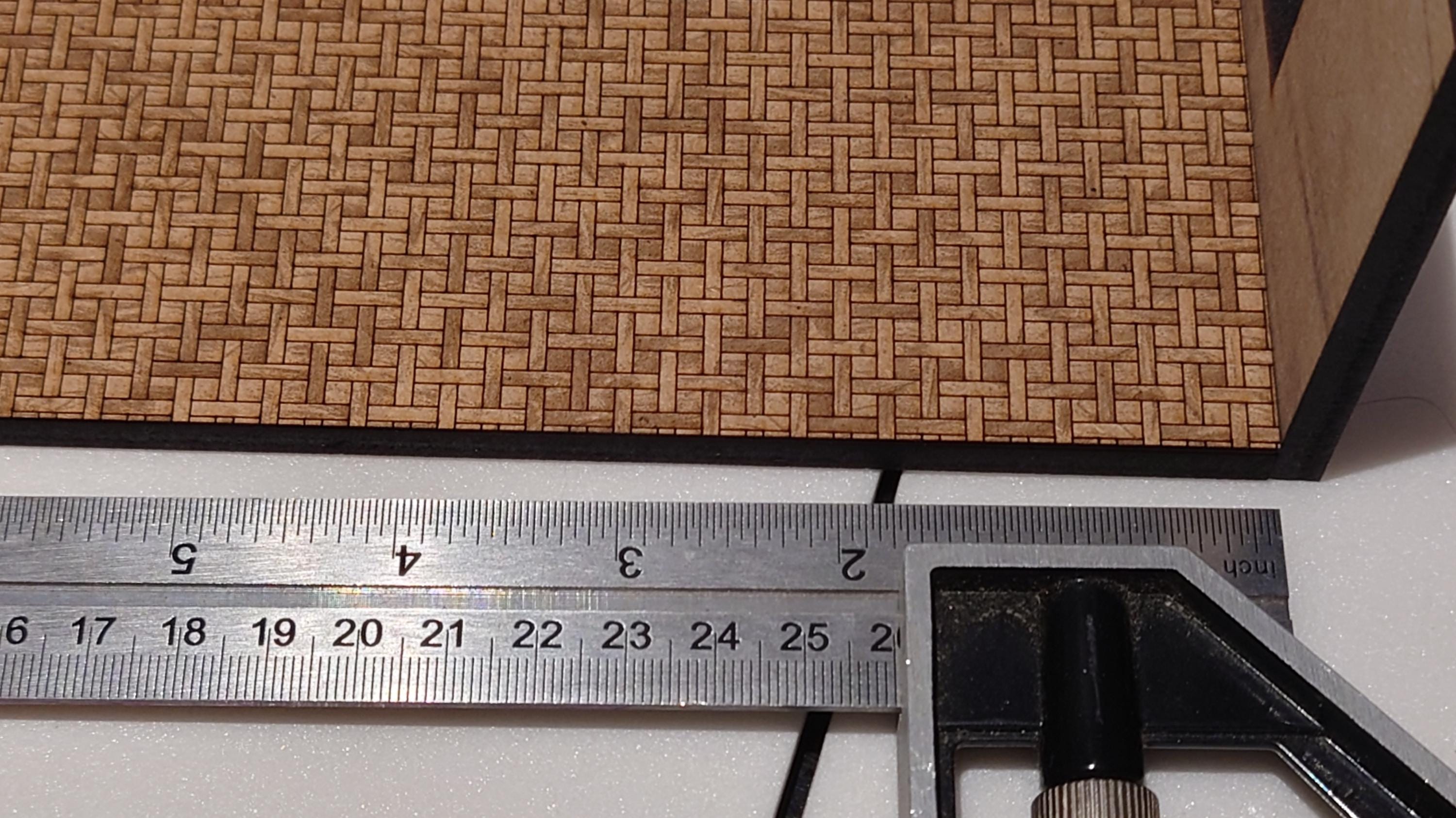 miniature flooring parquet basketweave custom sizes 1/35th scale