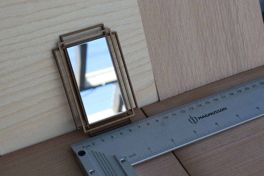 1/6th 1:6 doll house art deco overlapping rectangles