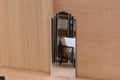 Art Deco Dollhouse Mirror: 1/12 Scale Tall Fan Mirror