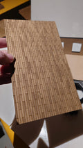 miniature flooring (wooden plank design) custom sizes 1/35th scale