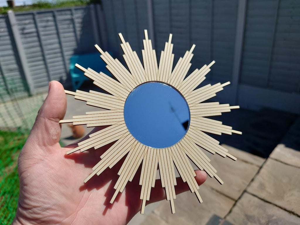 1/6 1:6 doll house art deco sunburst rays 1950s