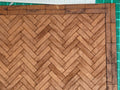 dolls house parquet wooden flooring herringbone custom sizes 1/12th scale