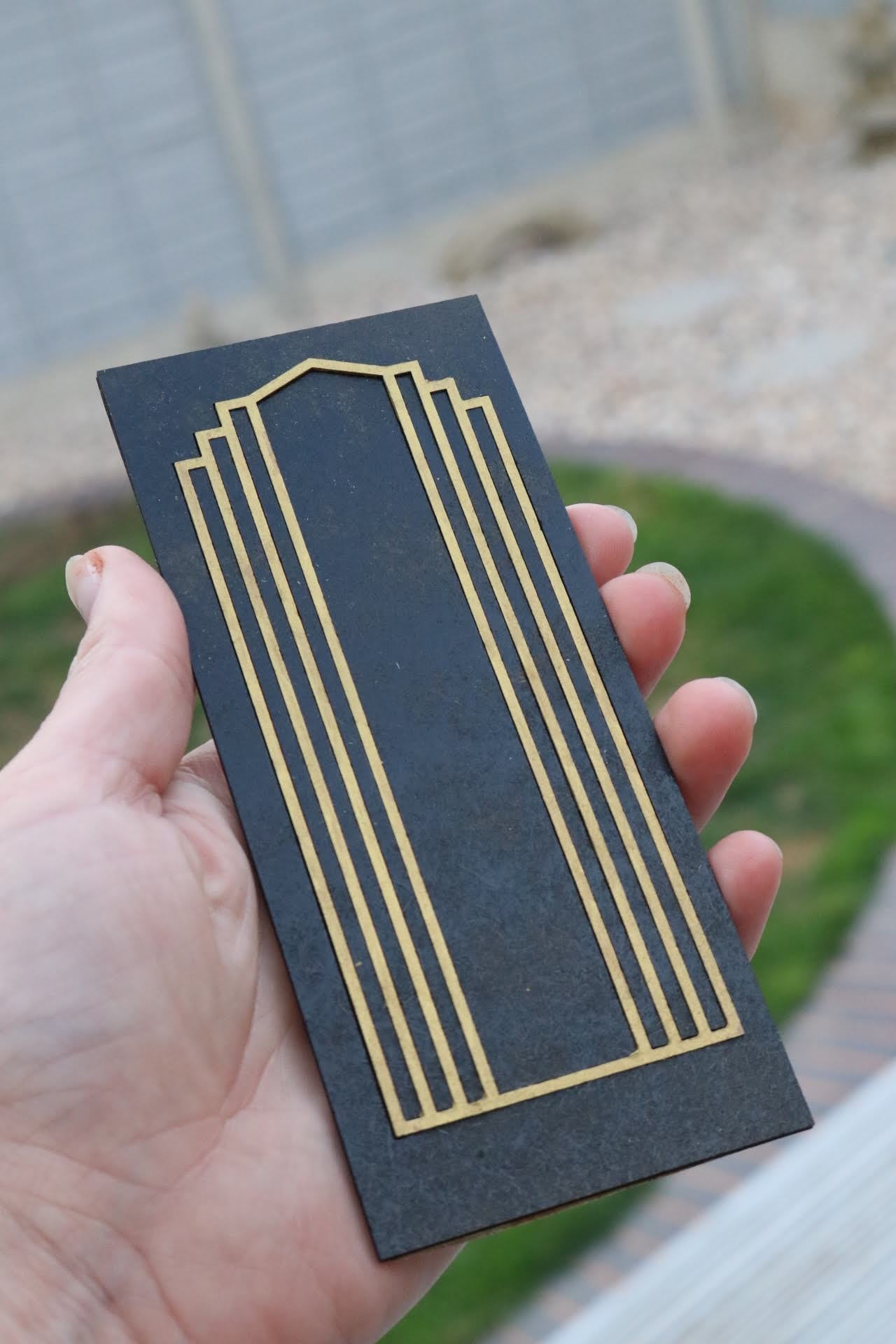 Art Deco Dollhouse Door Panels Kit: 1/12 Scale, Unpainted MDF
