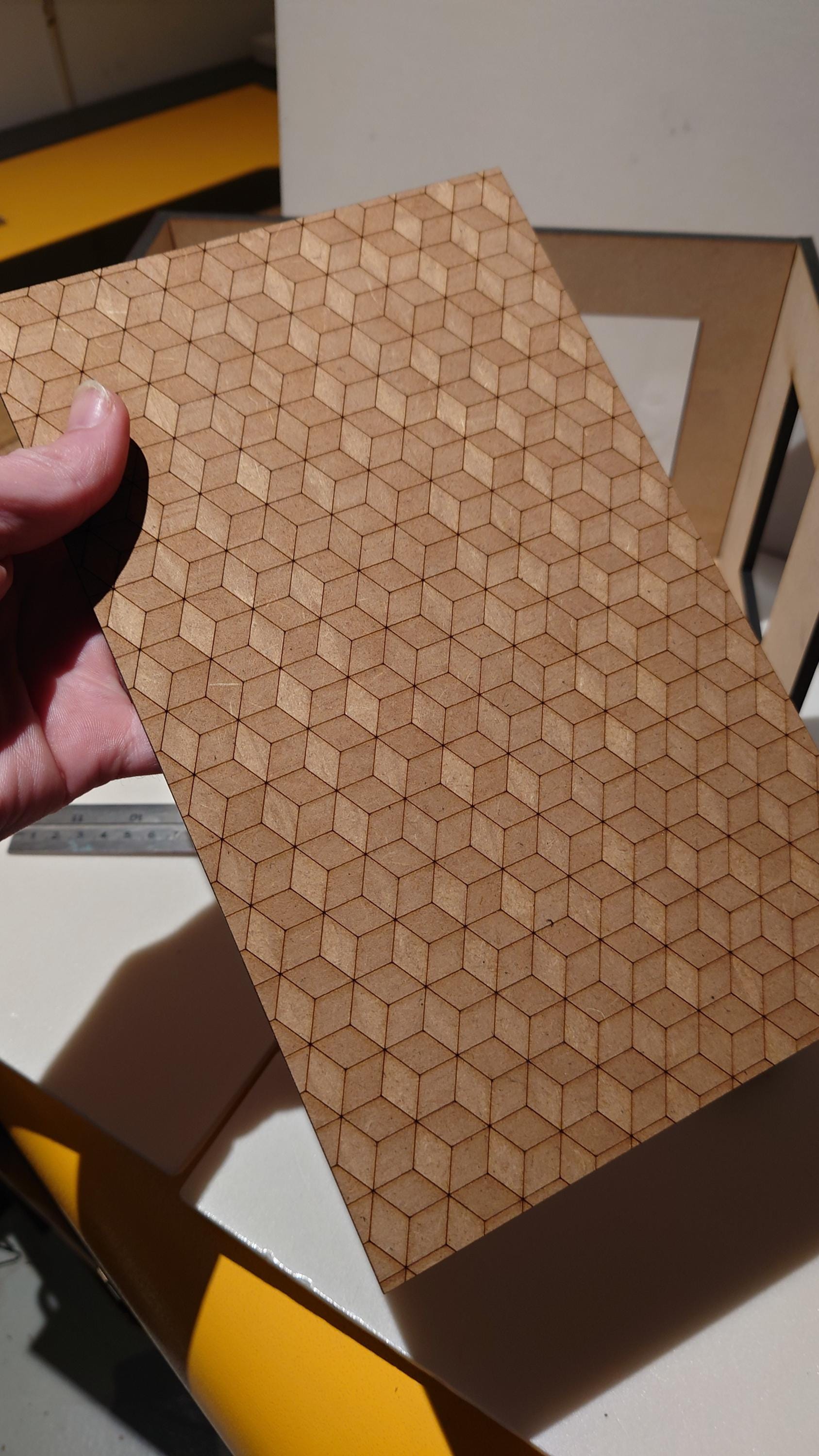 dolls house parquet wooden flooring cube custom sizes 1/16th scale