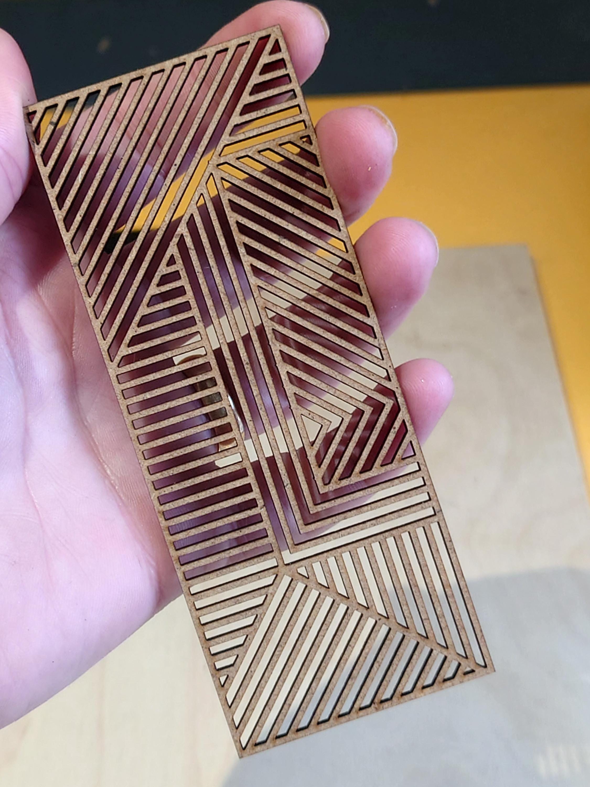 1/12 Scale Miniature Geometric Wall Art - Pack of Two