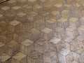 dolls house parquet wooden flooring cube tiles kit 1/12th scale
