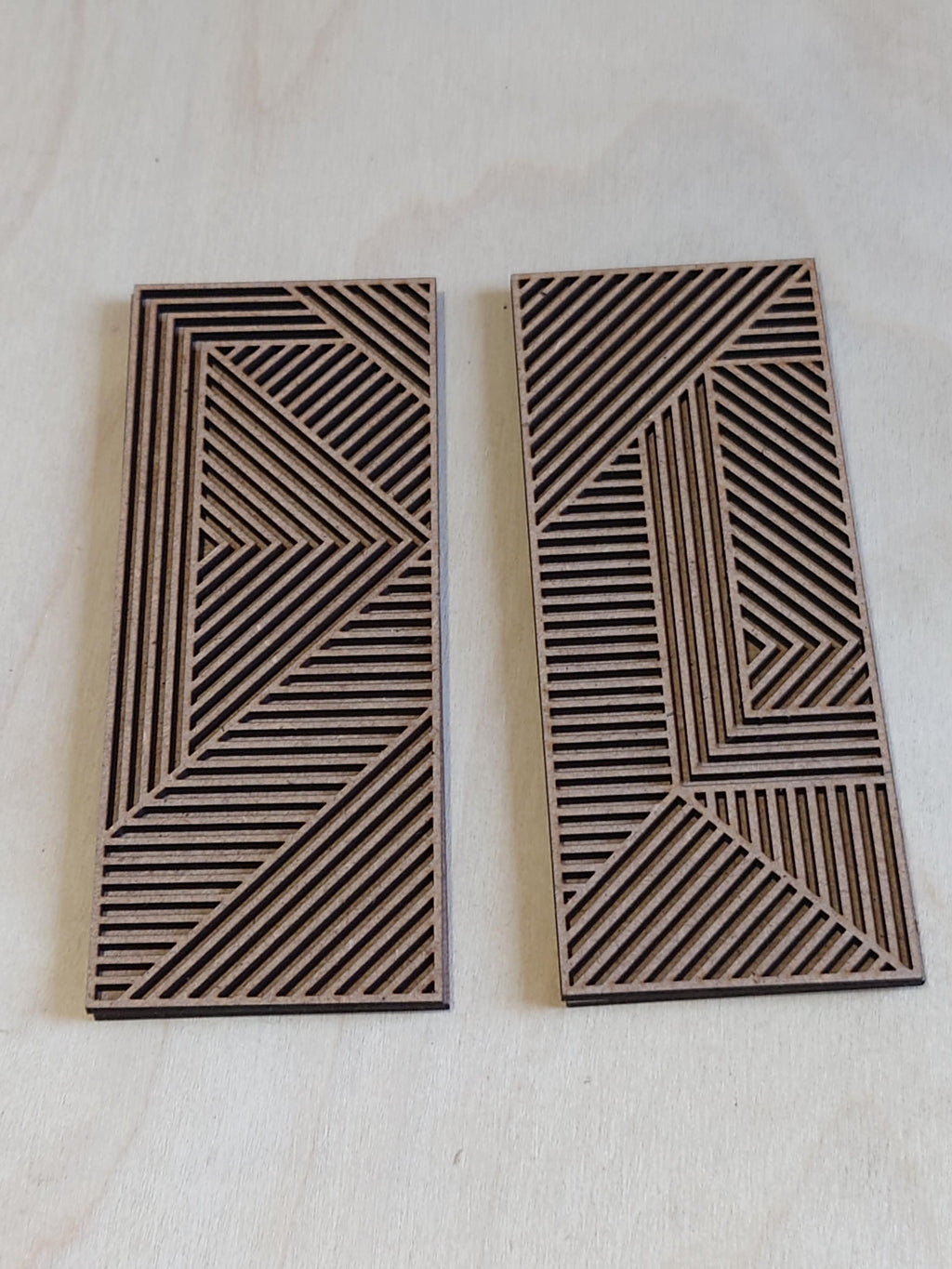 1/12 Scale Miniature Geometric Wall Art - Pack of Two