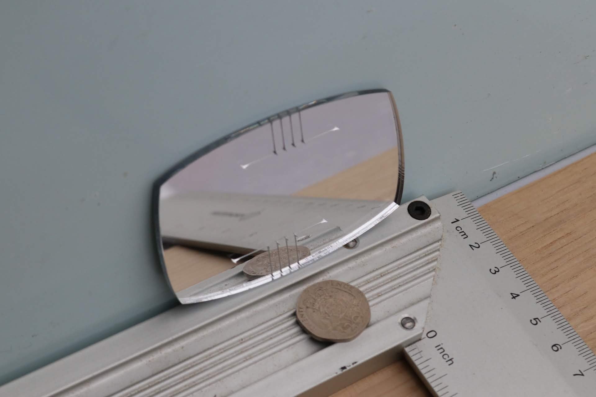 Dollhouse Mirror: 1/12 Scale Art Deco Etched Miniature