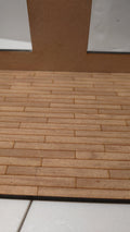 dolls house parquet wooden flooring floorboards custom sizes 1/16th scale