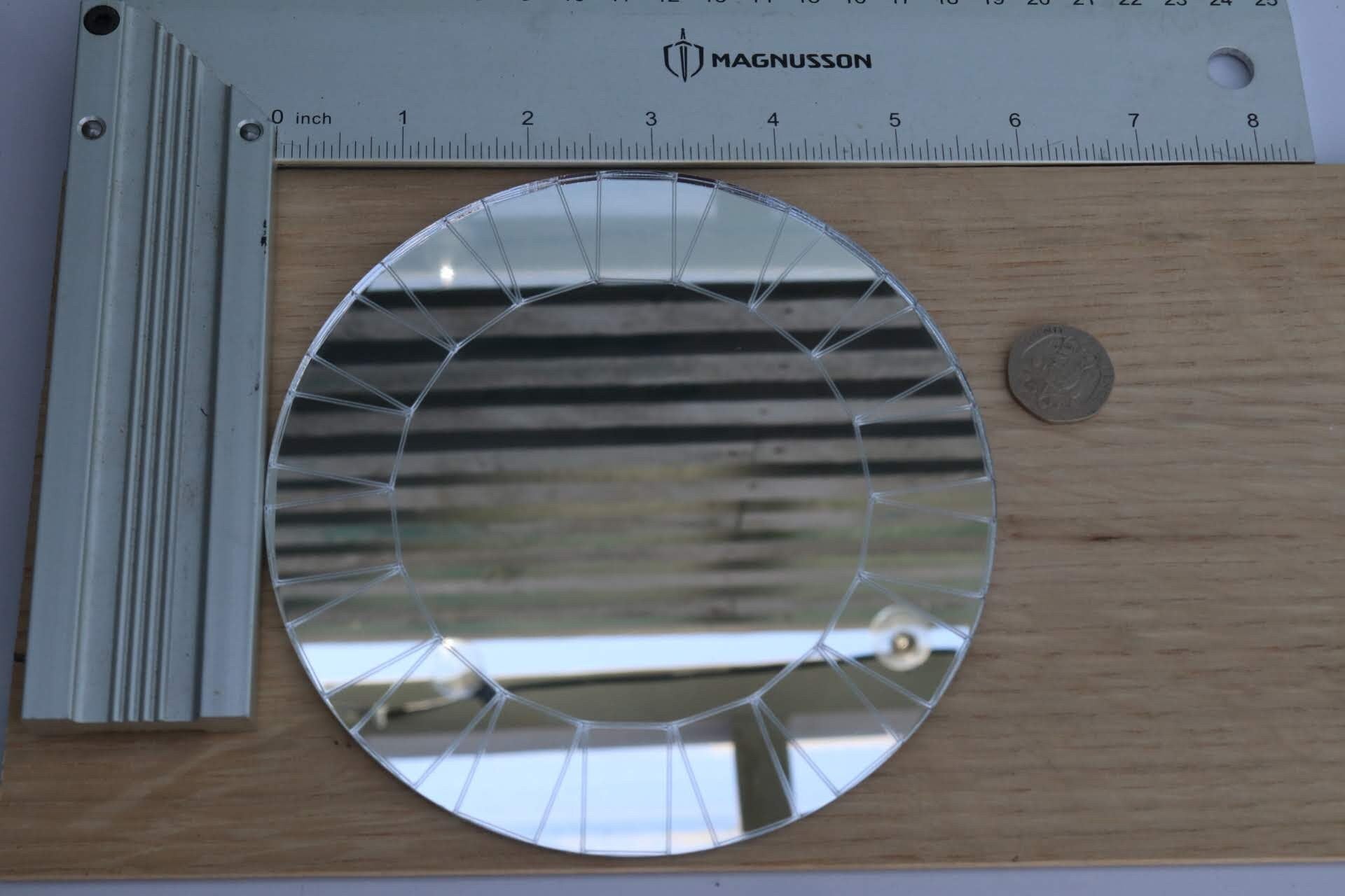 1/6 1:6 doll house art deco sunburst mirror