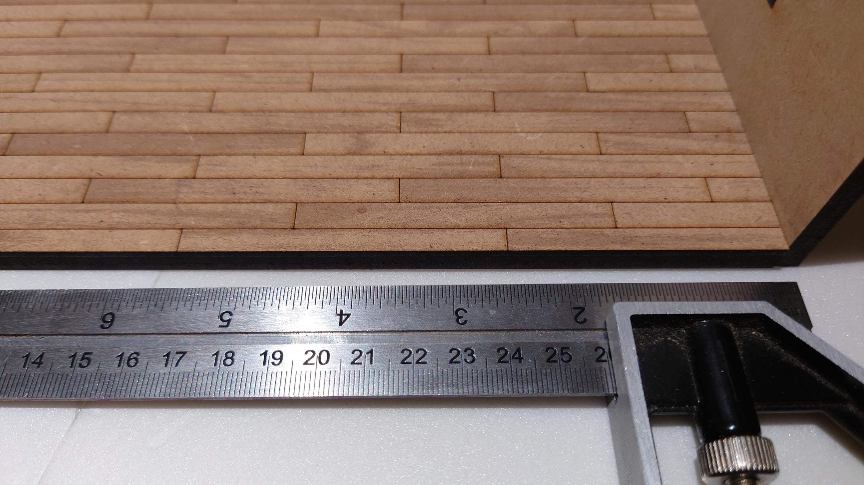 dolls house parquet wooden flooring floorboards custom sizes 1/16th scale